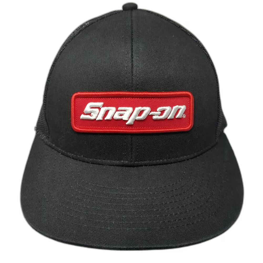K-Products Snap-on Brand Of Choice Black Trucker Hat One Size Snapback Mesh